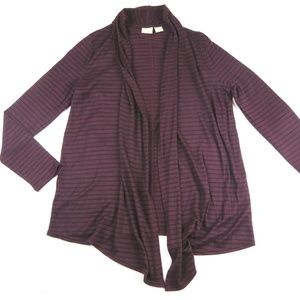 CHICO'S ZENERGY drape open front lightweight cardigan Sz 0. US 4/6